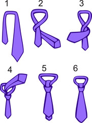 The four-in-hand knot
