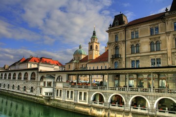Obraz na płótnie Canvas Laibach / Ljubljana - Słowacja (Słowacja)