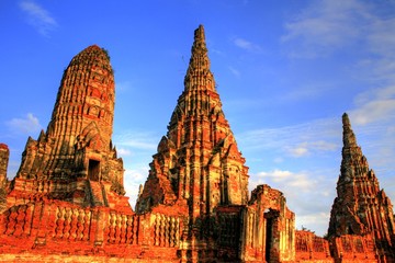 Temple in Ayutthaya / Bangkok - Thailand - obrazy, fototapety, plakaty