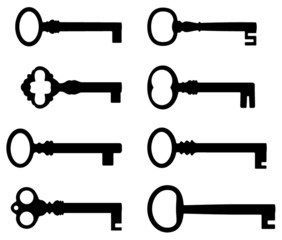 Eight old keys