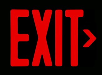 Exit sign