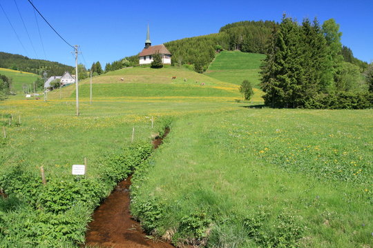 Piuskapelle dans la vall&eacute;e de la source du Danube