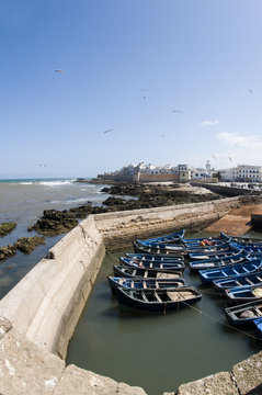 view of medina and old city essaouira morocco africa