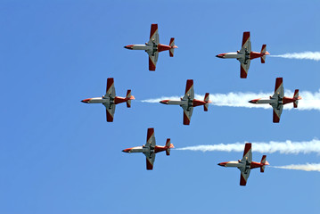 aviones en formacion