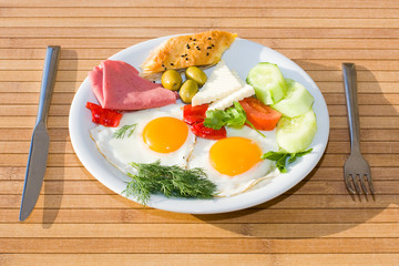 Served breakfast