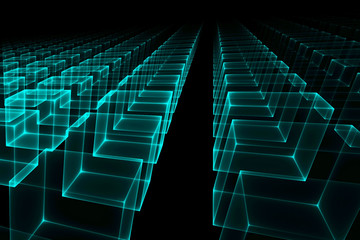 Fototapeta premium Abstract technology or business background