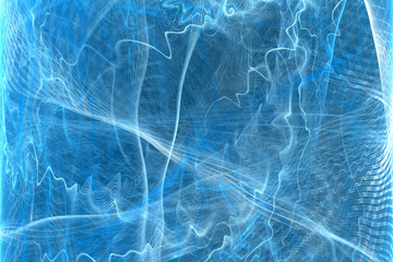 Abstract blue fractal background