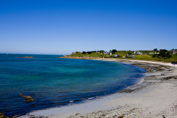 part of the coastline of brittany