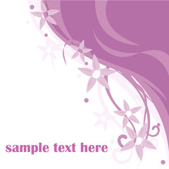 floral pink background