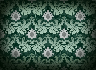 Emerald green renaissance background