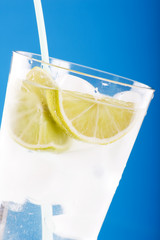 Green lime on the ice