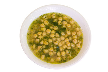 soup with chickpea