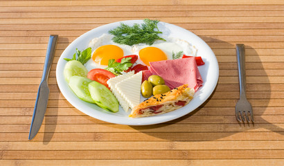 Served breakfast