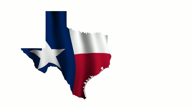 Texas Flag as the territory Map