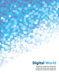 Digital (Blue Pixel) Background