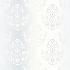 Foto op Plexiglas Intricate white satin wedding pattern © Jadehawk