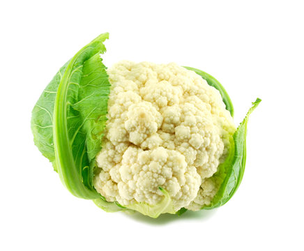 A cauliflower isolated