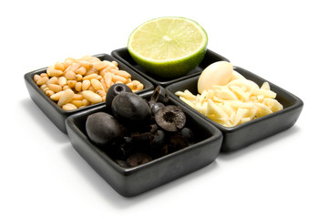 Little bowl with food ingredients