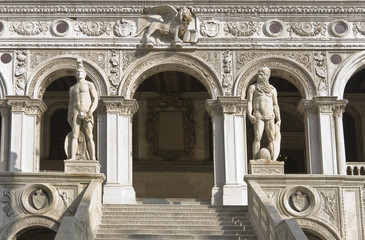 Obraz premium The Stairs of the Giants in the Doge's Palace, Venice