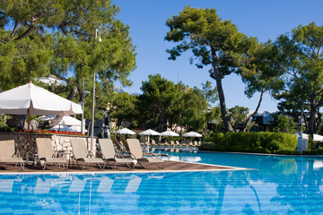 Swimming pool on a sunny day