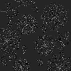 Flower wallpaper. Vector art
