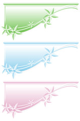 floral web banners