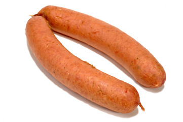 Ein Paar geräuchtere Fleischwürstchen