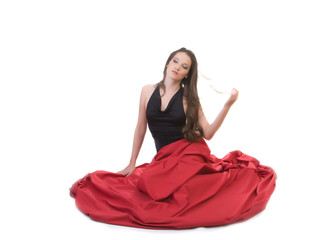 Naklejka premium Beautiful model