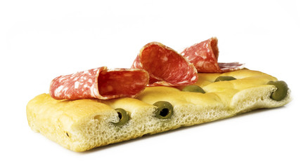 Focaccia con Salame e Olive 2 09