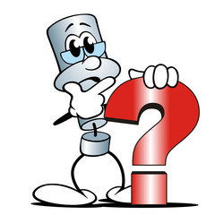 Metall-Figur Fragezeichen