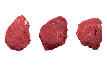 3 Stücke Rinderfilet