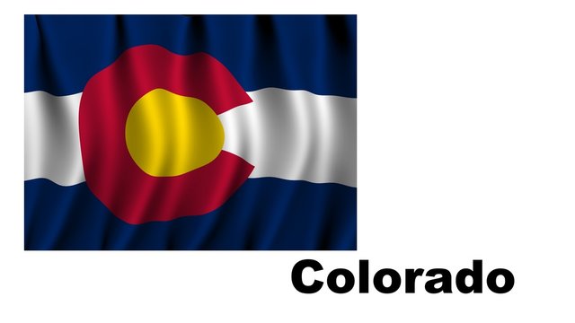 Colorado Flag as the territory Map