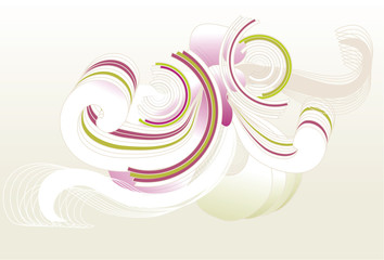 Stylish circle themed abstract background