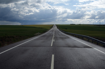 Stra§e in Kastilien-Leon, Spanien