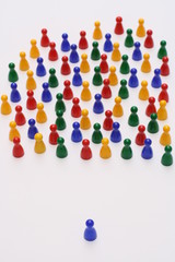bunte spielfiguren