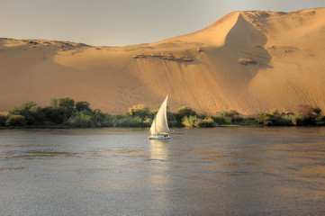 Fototapeta premium felucca w Egipcie