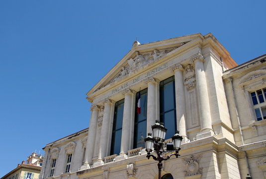 Palais de Justice de la ville de Nice. France.