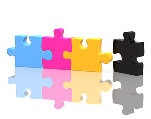 Obraz premium Palette CMYK