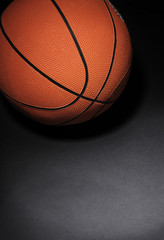 basketball on dark background