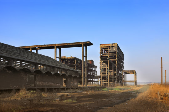 Heavy industry ruins