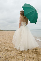 The bride with a parasol