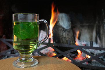 hot herbal tea