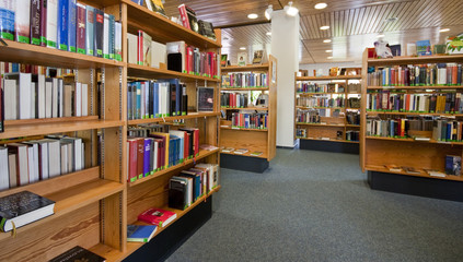 View inside a library