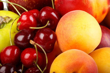 Background from fresh fruits