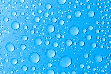 water drops on glass