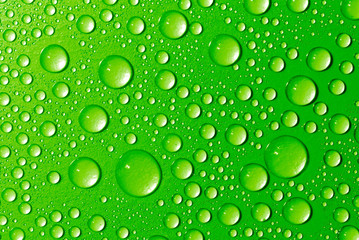 water drops on glass