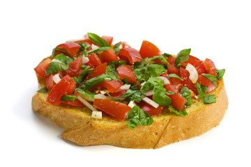 bruschetta brot isoliert