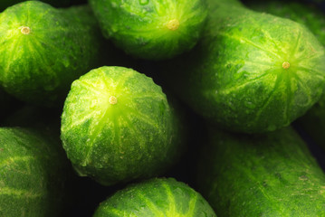 Raw cucumbers