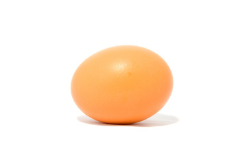 Chicken eggs isolated on white background