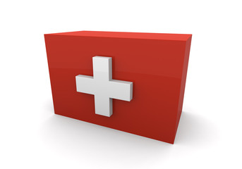 Switzerland flag block